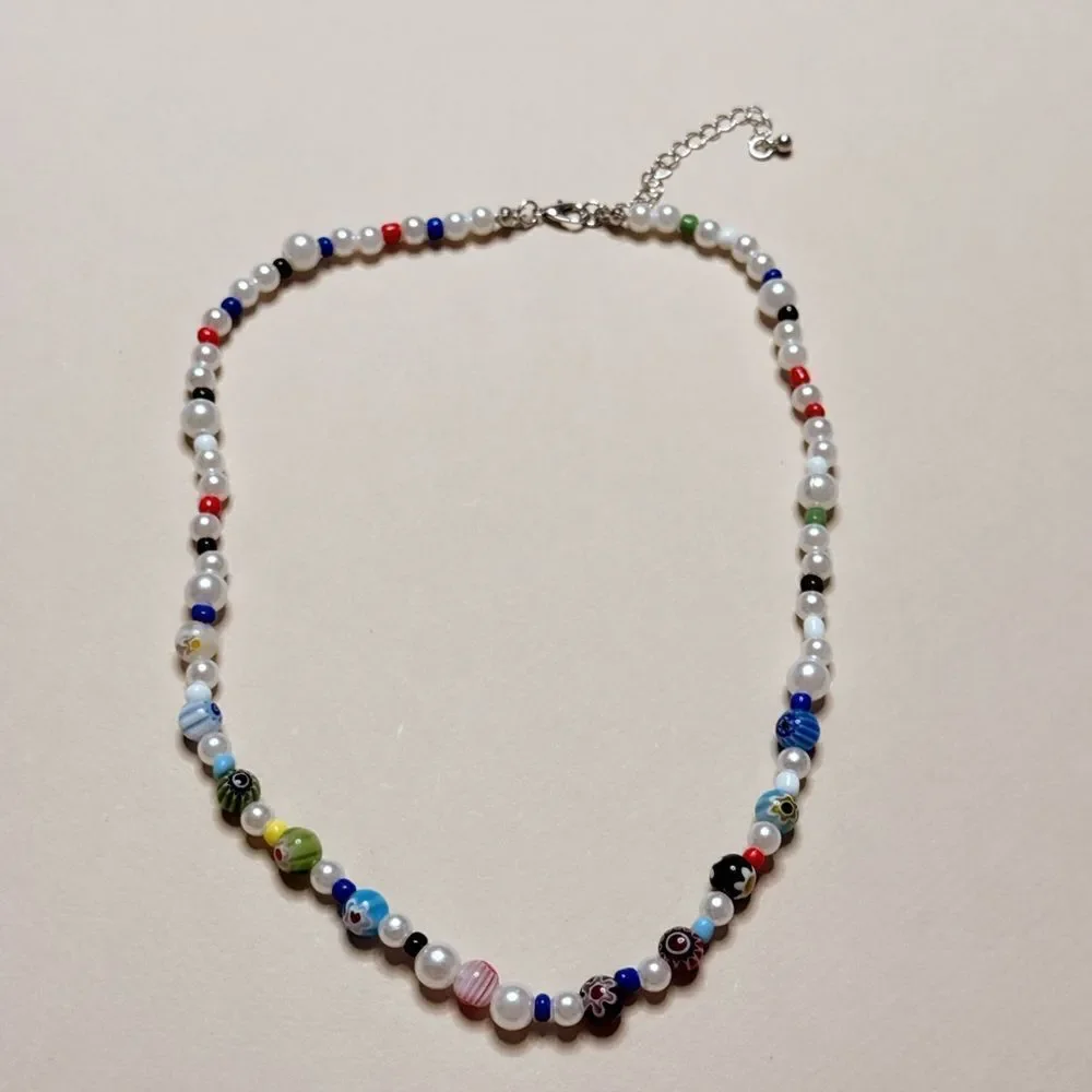 Colorful Beaded Necklace S1007